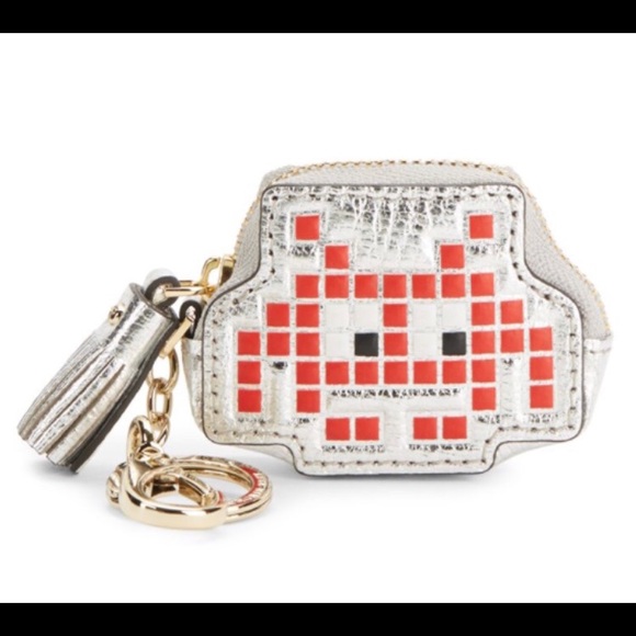 Anya Hindmarch Handbags - NWT RARE SPACE INVADER ANYA HINDMARCH LEATHER COIN $350